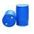 二手200升塑料桶加厚蓝色二手旧化工桶工业废液桶二手塑料桶圆桶 蓝色开口干净 200L