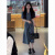 慕伊铭（MUYIMING）韩版时尚少女感减龄穿搭2024夏季新款单排扣高腰口袋翻领连衣裙 主图色 S
