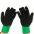 登升有一把手L658绿纱3/4乳胶发泡手套 浸胶防滑耐磨保暖防寒手防护(12付/包)