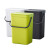 兰诗（LAUTEE）FH-1233 挂壁式垃圾桶  带盖小号厨余垃圾桶 7L-绿色
