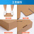 特硬t2白飞机盒快递盒打包纸箱长方形服装纸盒包装盒小卡定制 三层特硬比价先比质量 39028070mm