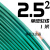 国标阻燃BVR1 1.5 2.5 4 6平方软多股铜芯电线铜线零剪  京炼 2.5平方 单皮软线(1米)绿色