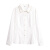 艾蓓怡法式小众设计感长袖白衬衫女2024夏装新款上衣温柔百搭显瘦复古 米白色 L