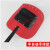 ZUIDID焊帽 手持式 半自动手持式电焊面罩氩弧焊焊工面罩防飞溅隔热防护 红钢纸：半自动面罩