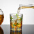 绿昌明高硼硅玻璃耐热耐冷水杯沏茶饮料威士忌酒杯彩色椰树杯 椰树杯 300ml