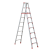 铝合金人字梯不伸缩折叠梯子3米4米5米6米工程叉梯阁楼高梯子 升级加固工程款3.5米红