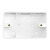 MEIGELIN 美格林118型墙壁开关插座面板明装底盒二位小号明盒接线盒 雅白10个装
