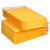 ANBOSON 黄色牛皮纸气泡信封袋 服装快递包装袋 印刷加厚防震服装泡沫袋子定制2000个起订 16*16+4cm/一箱400个