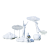 定制适用不锈钢镂空云朵抽象人物玻璃钢雕塑金属铁艺网格园林景观装饰摆件 柠檬黄 云朵套餐3