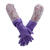 东亚手套 绒布保暖手套 808-4 L 1双 紫色