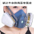 3M7502防毒面具喷漆硅胶蒸汽甲醛异味活性炭防尘工业专用防护 7502七件套【整套口罩】