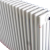 定制适用工程定制钢制三四五六柱弧管暖气片散热器集体供暖 钢五柱 自定义大小1