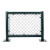 安晟达 勾花网防护网体育场围栏球场铁丝网护栏网篮球场围网护栏（口字型）2.5米高带框架及立柱/一平米