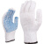 代尔塔棉纱点塑手套208006-9/TP169经济型PVC点塑手套(12副/打) 单位：打