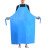 初构想加厚皮革防水防油围裙橡胶耐磨围裙30丝TPU围裙+袖套/蓝色