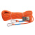 高空作业安全绳套装 户外安装空调 工地施工作业保险绳12mm RL195 橘色15米