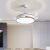 欧普照明（OPPLE）欧普灯隐形风扇灯吊扇灯客厅餐厅卧室一体LED风扇家用简约现代带 富贵花42寸变光+遥控