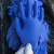 千井12寸加厚蓝色A级纯丁晴手套机械维修防水耐油防滑耐酸碱质量可靠 12寸白色加厚款 20只装 大码 L
