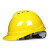德威狮国标加厚ABS安全帽工地男透气领导建筑工程施工头盔定制印字 黄色V型透气ABS旋钮