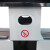 简厚 户外分类垃圾桶带烟灰缸室外公园大厅车站垃圾箱果皮箱大号镀锌板 35升冲孔分类桶HY20-4201