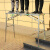 马凳折叠加厚升降脚手架多功能室内装修工程梯子刮腻子平台 (销钉升降)160*30网面(单拉绳单支撑)