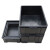 金诗洛 K6078 防静电周转箱黑色塑料收纳箱ESD电子零件元件盒物料胶框 600*400*230