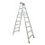 普力捷 梯子加厚双面人字梯铝合金梯子铝梯扶梯 双面焊接加宽人字梯2.5米