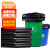 京努 垃圾袋 黑色大号垃圾袋商用物业环卫垃圾袋 80*100 加厚 50只/包 单位：包
