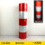 红白黑黄路桩反光膜带警示柱反光贴交通安全柱子电线杆反光膜贴带 直纹红白宽20CM长1米 一红一白