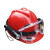 救援安全帽带头灯 抢险头盔充电安全帽矿工帽带灯安全帽矿灯盔煤矿工专 矿灯+PE红色安全帽