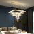 轻奢客厅灯北欧创意个性网红蝴蝶餐厅灯简约现代大气家用房间灯具 金色款 60CM 单色白光