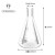 玻璃三角烧瓶烧杯化学实验器材锥形瓶带塞50/150/50/500/1000ml 环球直口三角瓶30