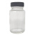 普霖乐 100ml化工瓶试剂瓶30ml透明广口玻璃瓶60ml大口调色瓶 备件 100ml透明瓶+四氟垫片盖 