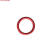 进口硅胶 O型圈红色耐高温 模具防水圈防油圈 红硅密封圈 线径3.5 12*3.5