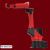 碳钢焊接机器人六轴激光二保弧焊机械手10KG切割电焊机械臂 西瓜红1606六轴焊接臂展1600负