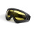 透明护目镜防化学液体防飞溅防沙尘骑行摩托车眼镜防尘防雾防水 X400黑框黄色镜片