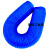 蓝色PVC工业吸尘管软管32到400木工开料机打磨雕刻波纹伸缩通风管佩科达 蓝色风管内径100MM/每米