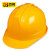 百舸 ABS高强度安全帽工地工程建筑施工防砸透气劳保头盔安全帽领导监理 一字款黄透气款