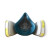 仁聚益KN95防毒半面罩套装 自吸式过滤呼吸器 9200主体+6002CN滤毒盒(7件套)