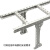 汇创佳 U型钢走线架U400 喷塑钢制多孔梯形桥架通信机房电缆爬线架 400mm宽1米 
