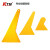 KTM汽车贴膜工具玻璃墙纸手机贴膜三角小刮板牛筋小刮片黄小刮子 黄色小牛筋刮