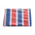 出极 三色彩条布 防坠落物防水塑料布 红白蓝彩条布 单膜 一平方米价 1㎡