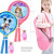 迪士尼（Disney）儿童羽毛球拍小学生幼儿园3-12岁球拍小孩学生宝宝球类玩具 DA866-2Q冰雪2大圆拍（10个球+球拍套） 通用