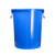 尚留鑫 塑料桶60L蓝色无盖圆桶大容量蓄水桶收纳桶