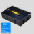 黑色塑料托盘零件元件收纳盒小号ESD加厚周转箱电子物料平口盒周 05#盒380*245*100mm