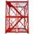 高空脚手架人字梯路桥施工爬梯盖梁平台基坑安全梯笼防护笼框架式 3*2*2安全梯笼