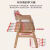 OIMG宝宝餐椅可折叠0-6岁实木学习椅子可调节书桌椅座椅小学生家用升 实木+粉色46*48*78CM