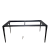 短云意式岩板餐桌实心桌脚大理石岩板桌面支架金属桌子腿支撑架可定制 米白色宽45*高72