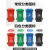 户外垃圾桶大号带轮商用大容量带盖环卫餐饮分类垃圾箱厨房 30L常规无轮（颜色备注）