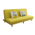 琴冉沙发双人可折叠两用沙发床阳台出小户型多功能公寓小沙发 柠檬黄 当床1.8mX95cm